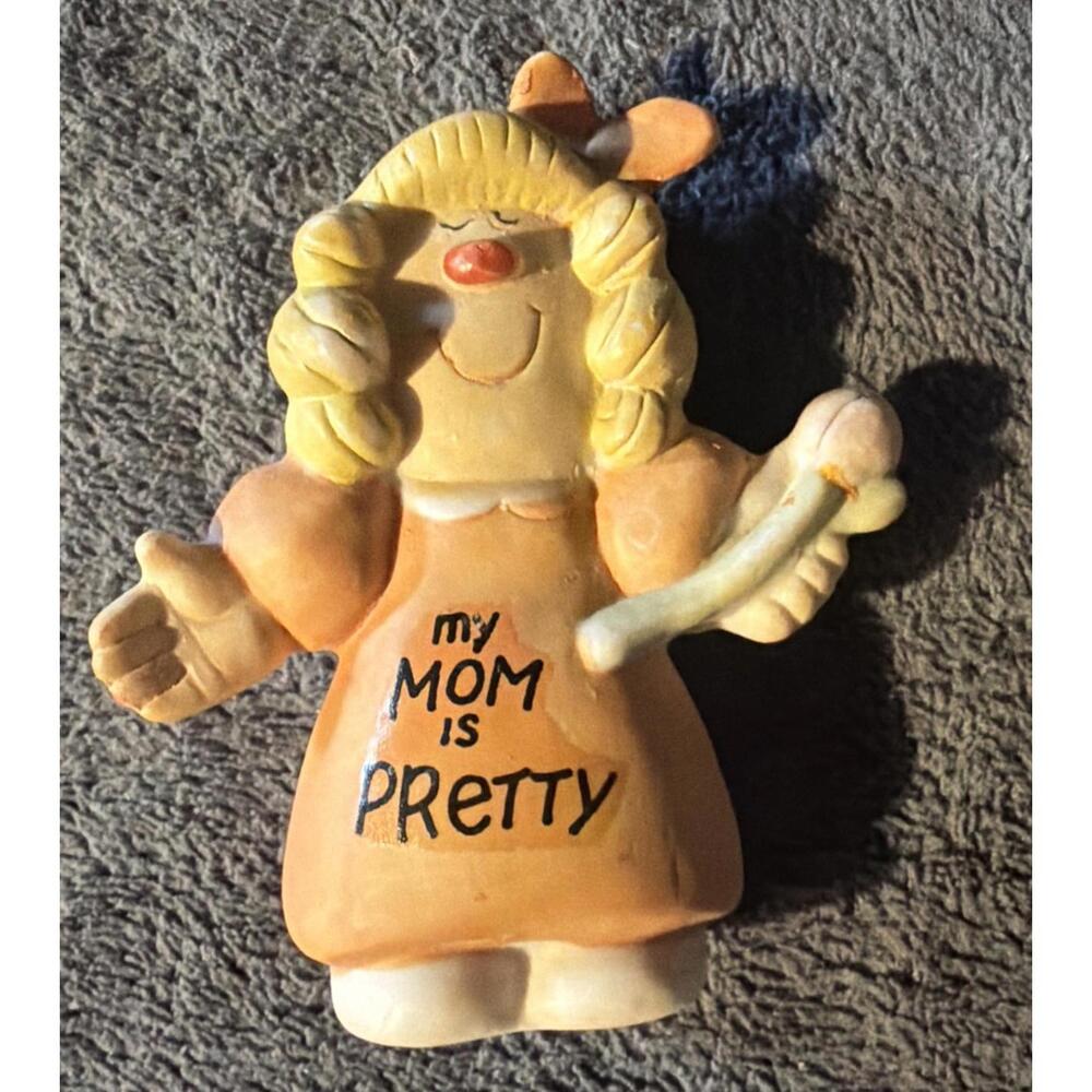 VTG 1988 Lynn My Mom Is Pretty Ceramic Figure